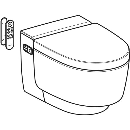 Geberit Vertriebs - WC-Komplettanlage AQUACLEAN Mera Comfort UP WWC glanzverchromt
