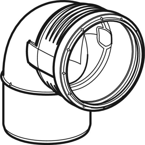 Geberit Vertriebs - Silent-PP Bogen 87,5Gr d32 390024141