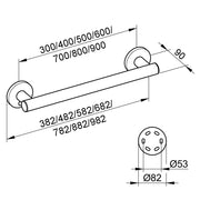 KEUCO - Haltegriff PLAN CARE 34901 382mm chrom