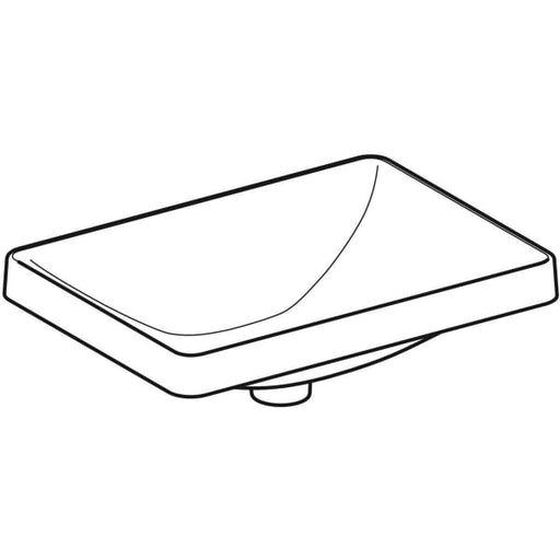 Geberit Vertriebs - Einbau-WT VARIFORM, rechteckig 550x400mm, o. Hl., o. Ül., weiß, Tect
