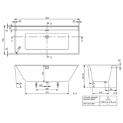 VILLEROY & BOCH - Vorwand-BW Collaro VD 1800x800x620mm rechte Ausführung CoD we Alpin