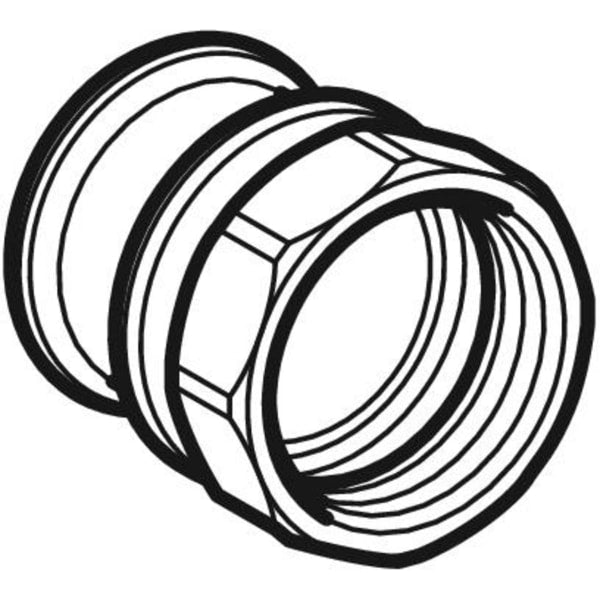 Geberit Vertriebs - Rotguss Übergangsmuffe Durchmesser: 28mm - 3/4 IG, # 61819