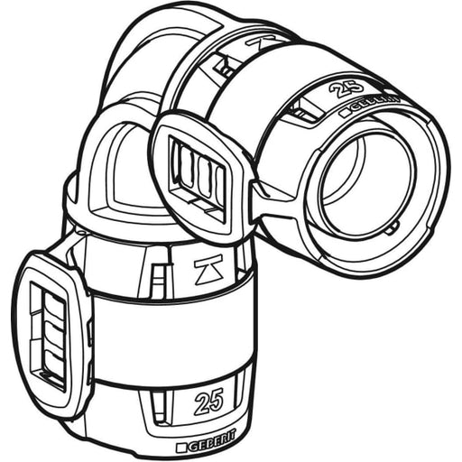 Geberit Vertriebs - FlowFit Bogen 90Gr, PPSU, d20