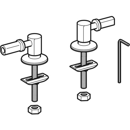 Geberit Vertriebs - Metallscharniere 1 Paar zu 4UWC-Sitz 574400 ab 07-2011, it!