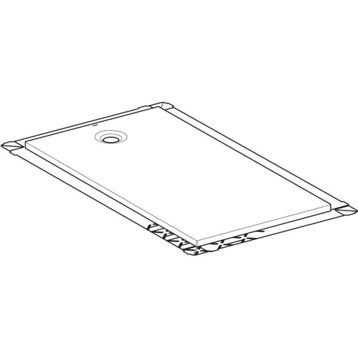 Geberit Vertriebs - Olona Duschwanne 170 x 90 cm rechteckig, mit Dichtung , weiß matt