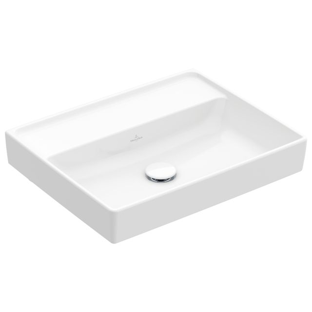 VILLEROY & BOCH - Waschtisch COLLARO 4A3358 550x440mm Eckig Weiß Alpin