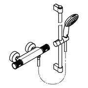 Grohe - THM-Brausebatterie Grohtherm 1000 Performance 34834_1 Br.-grt. 600mm chrom