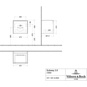 VILLEROY & BOCH - WTU 473x429x392 mm 1 Auszüge Graphite