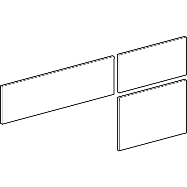 Geberit Vertriebs - VariForm Set Schubl.-Front für US für WT, mit 3 Schubl. B=120cm, Eiche