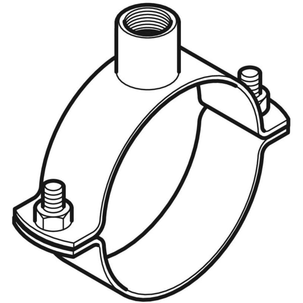 Geberit Vertriebs - Rohrschelle mit Gewindemuffe G1 1/4 d250