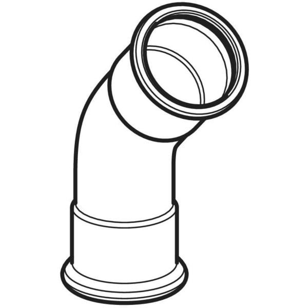 Geberit Vertriebs - Niro Bogen i/i 45Gr.35mm silikonfrei, # 82606