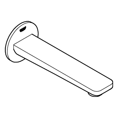 Grohe - Wanneneinlauf LINEARE 13383 Wandmontage supersteel