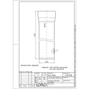 Lorowerk - Rohr 01201.X DN 100x1000mm mit 1 Muffe