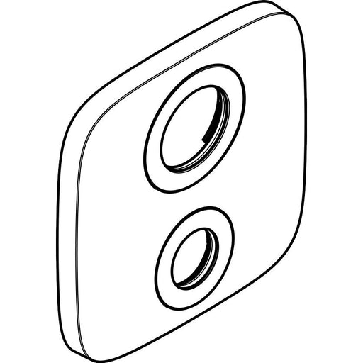 Hansgrohe - Rosette 155/155mm Therm.Absperr- Umstellvtl.für vertauschte Anschl.chrom