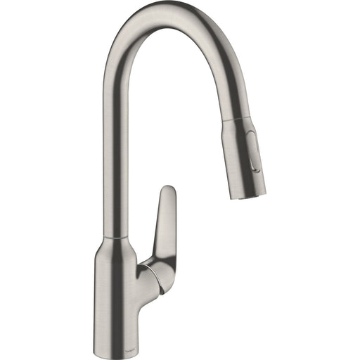 Hansgrohe - Spültischmischer 220 FOCUS M42 Ausziehbrause 2jet edelstahl-optik
