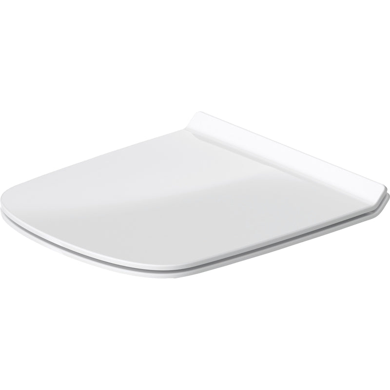 Duravit - WC-Sitz DuraStyle ohne SoftClose Scharniere edelstahl, weiß