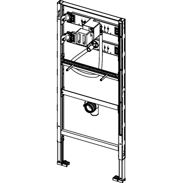 TECE SE - TECEprofil Universalmodul für Urinal mit TECE Spülergehäuse, # 9.320.008