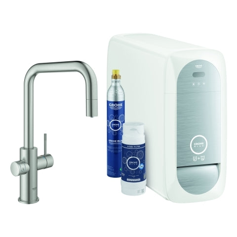 Grohe - BLUE Home Starter Kit 31543 auszb. Mousseur Bluetooth/WIFI U-Asl.supersteel