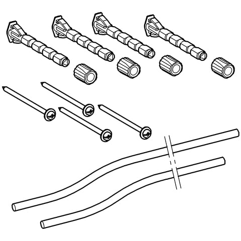Grohe - Verlängerungsset 38714 70mm für Abdeckplatten/Betätigungen