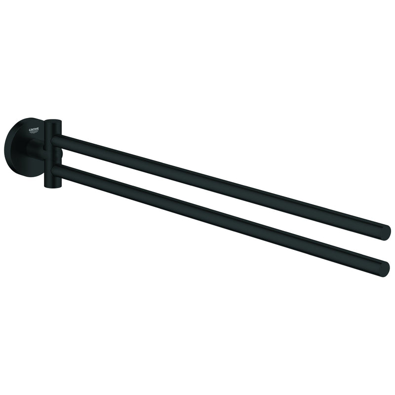 Grohe - Handtuchhalter Essentials 102467 2-armig schwenkbar 450mm matte black
