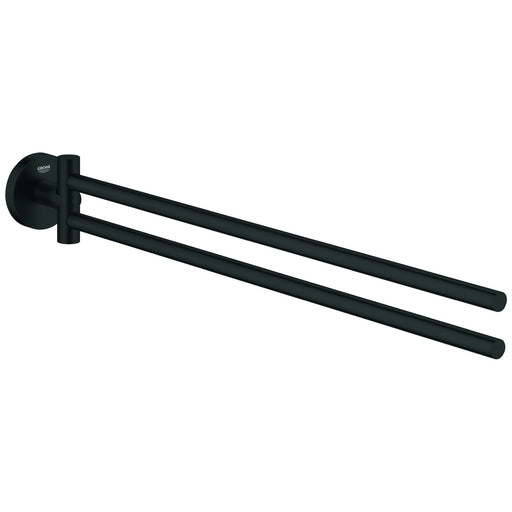 Grohe - Handtuchhalter Essentials 102467 2-armig schwenkbar 450mm matte black