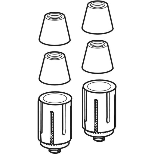 Geberit Vertriebs - Dübel-Satz 597112 für WC-Sitz Scharniere