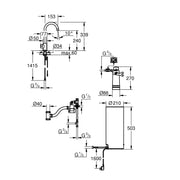 Grohe - Standventil und Boiler RED Mono 30080 L-Size C-Auslauf chrom