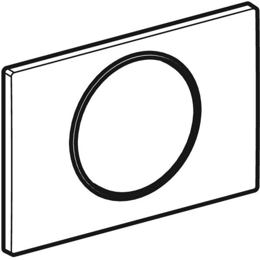Geberit Vertriebs - Sigma10 BetPl. für Spül-Stopp Spülung weiß matt lackiert, Etc./ poliert