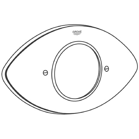 Grohe - Rosette 47206 für Grohtherm XL DN32 Unterputz-Montage chrom