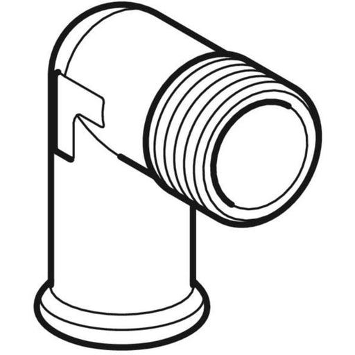 Geberit Vertriebs - C-Stahl Übergangswinkel 90Gr. MAPRESS mit AG d15-R3/8 verzinkt