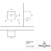 VILLEROY & BOCH - WT-Unterschrank 423x429x378mm 1türig,A:links, Soft Green