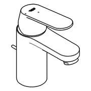 Grohe - Einhand-WT-Batterie EUROSMART C 23377 Mittelstellung kalt chrom