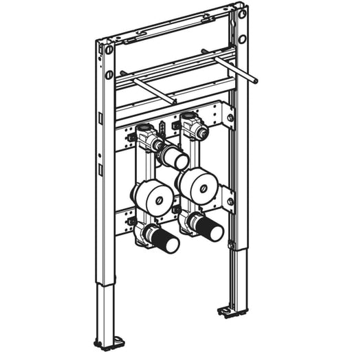 Geberit Vertriebs - Duofix Element f. WT, 82-98cm, S-Arm. 2 WZ-Strecken, UP-KH u. Anschl. T-St