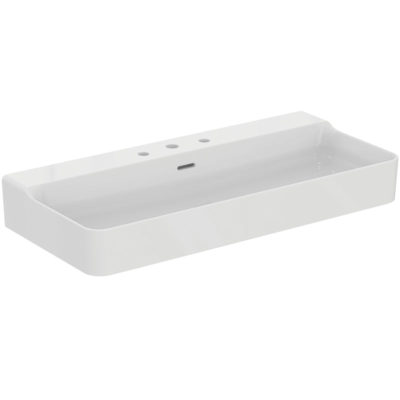 Ideal Standard - Waschtisch CONCA, 3 Hl., m.Ül., 1000x450x165mm, Weiß