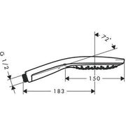 Hansgrohe - Handbrause RAINDANCE Select 150 3jet EcoSmart 28588000 chrom