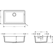 Hansgrohe - Unterbauspüle 660 S510-U660 SG