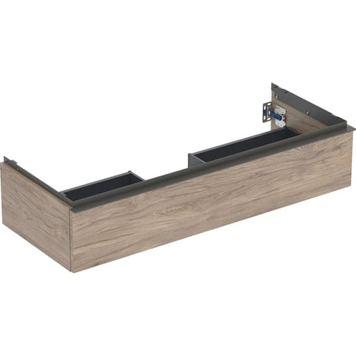 Geberit Vertriebs - iCon Unterschrank für WT, 1 Schubl. 118,4x24,7x47,6cm, Nussbaum hi./Gr. Lava