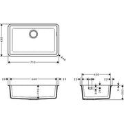 Hansgrohe - Unterbauspüle 660 S510-U660 GS