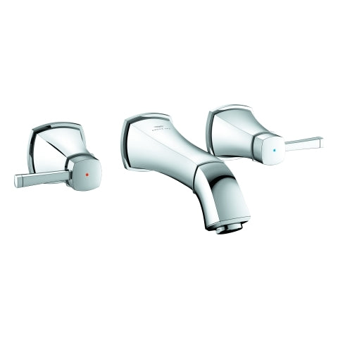 Grohe - 3-Loch-WT-Batterie Grandera 20622 Wandmontage FMS Ausladung 177mm chrom