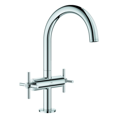 Grohe - WT-Einlochbatterie Atrio 21144 DN15 L-Size Kreuz-Griff chrom