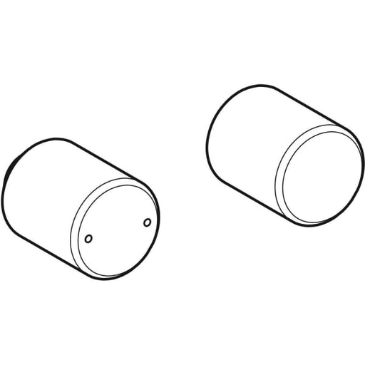 Geberit Vertriebs - Set Drehgriffe f. Geberit ONE WT-Arm. rundes Design, W.-Mont., swm/Etc