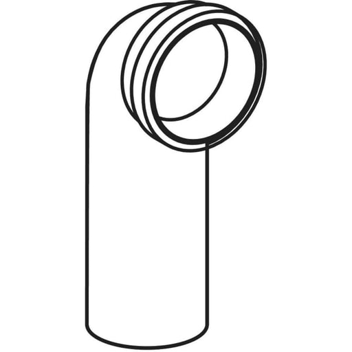 Geberit Vertriebs - PE Wand-WC Anschlußbogen 90 Grad mit Erweiterung d110 367.792.16.1