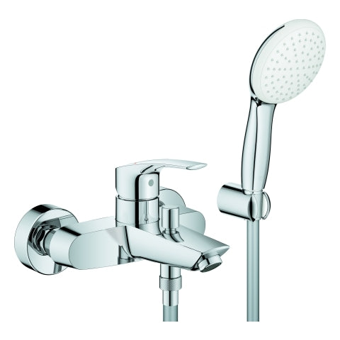 Grohe - EH-Wannenbatt. Eurosmart 25276_3 Wandmontage mit Wandhalterset chrom