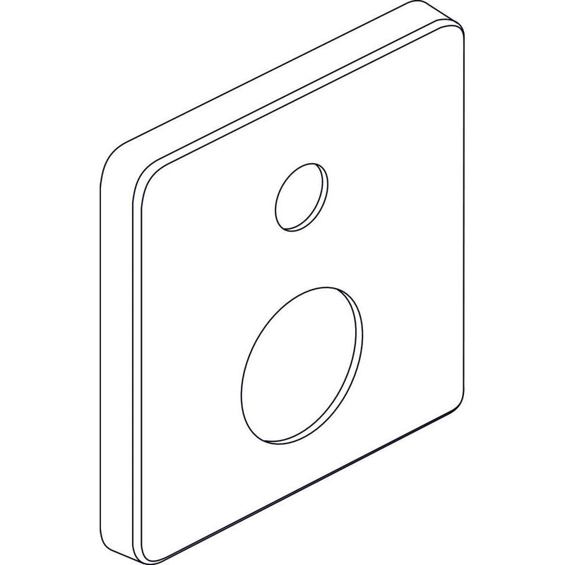 Ideal Standard - Rosette, quadratisch, B/S Easy-Box Chrom