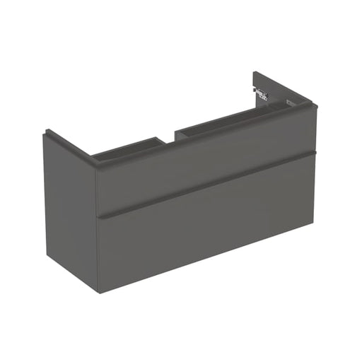 Geberit Vertriebs - Smyle Square US für WT, m. 2 Schubl. 118,4x61,7x47cm, lava