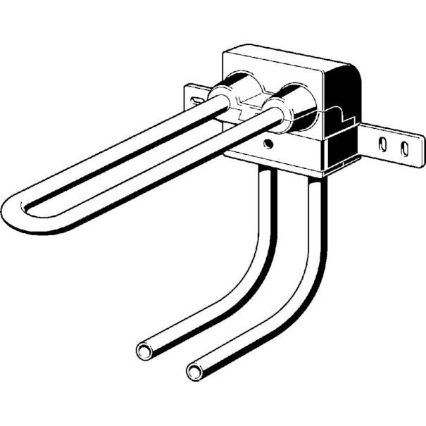 Viega - Heizkörperanschlussblock RAXOFIX 5397.7 16mm Kunststoff grau