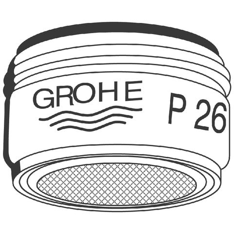 Grohe - Laminar Strahlregler 13960 9l/min bei 3,5 bar M24x1 chrom