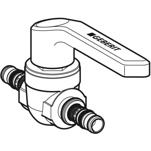 Geberit Vertriebs - Kugelhahn MEPLA Ms d40 mit Betätigungshebel