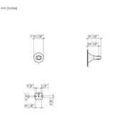 Dornbracht - Brausehalter MADISON Flair 28050371 messing