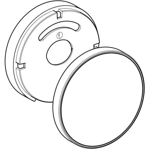 Geberit Vertriebs - Split Betätigungsrosette f. BW-Ablauf mit Drehbet. und Zulauf, hgl. verchromt